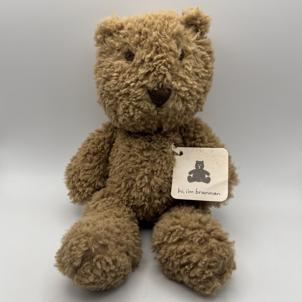 NWT NEW Baby GAP Brennan Bear Toy Brown Plush Teddy Bear Stuffed Animal US76